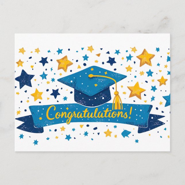 Carte postale Félicitations aux diplômés (Devant)