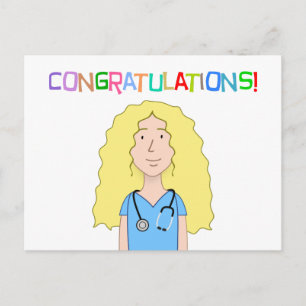 Carte Postale Félicitations aux infirmières