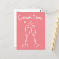 Félicitations Champagne Santé Croquis Dessin au tr