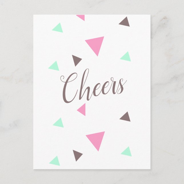 Carte Postale Félicitations Cheers Graduate Confetti Postcard (Devant)