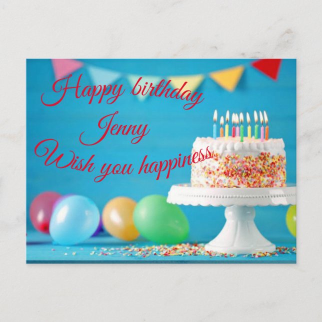 Carte Postale félicitations d'anniversaire (Devant)