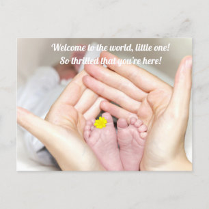 Carte Postale Félicitations de Bébé né