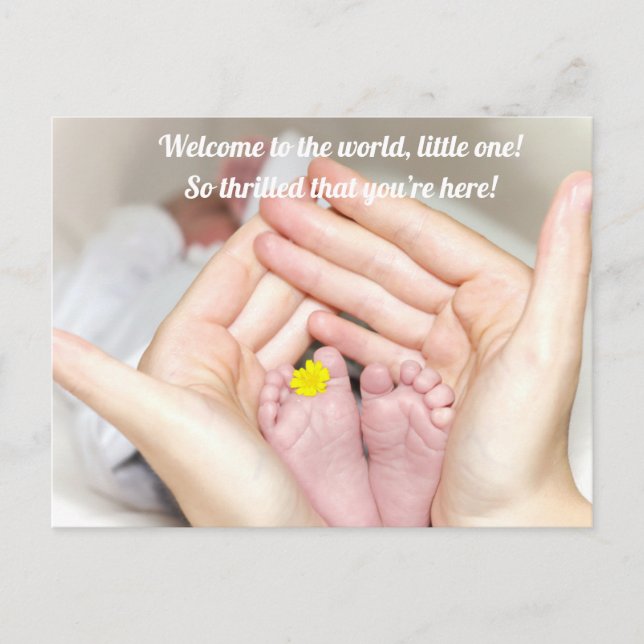 Carte Postale Félicitations de Bébé né (Devant)