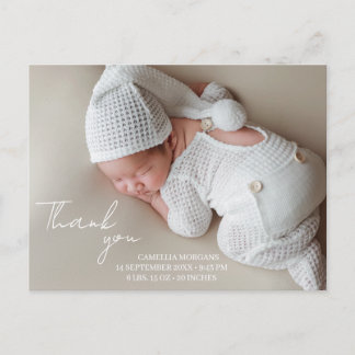 Carte Postale Félicitations Élégantes pour la Naissance de Bébé
