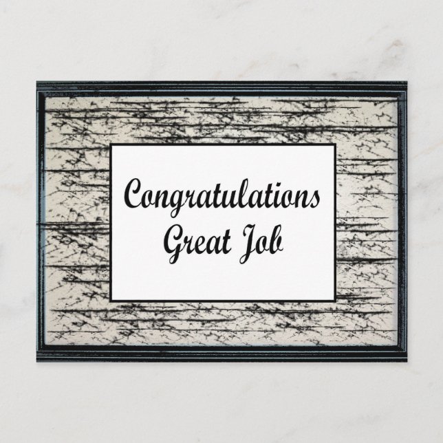Carte Postale Félicitations Excellent Travail (Devant)