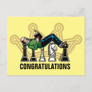 Carte Postale Félicitations Grand Master Postcard