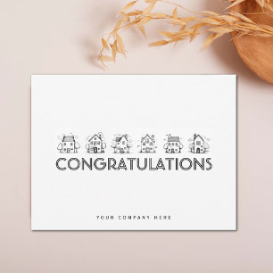 Carte Postale Félicitations Immobilière Nouveau Propriétaire