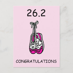 Carte Postale Félicitations Marathon Runner pour Femme