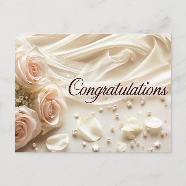 Carte postale Félicitations mariages (Devant)