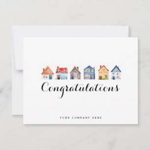 Carte Postale Félicitations nouveau propriétaire de maison Real