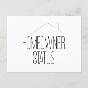 Carte Postale Félicitations Nouveau propriétaire immobilier