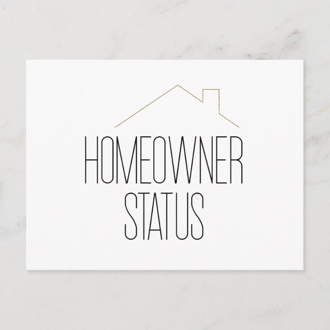 Carte Postale Félicitations Nouveau propriétaire immobilier (Devant)