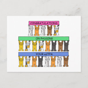 Carte Postale Félicitations pour avoir transmis votre edTPA
