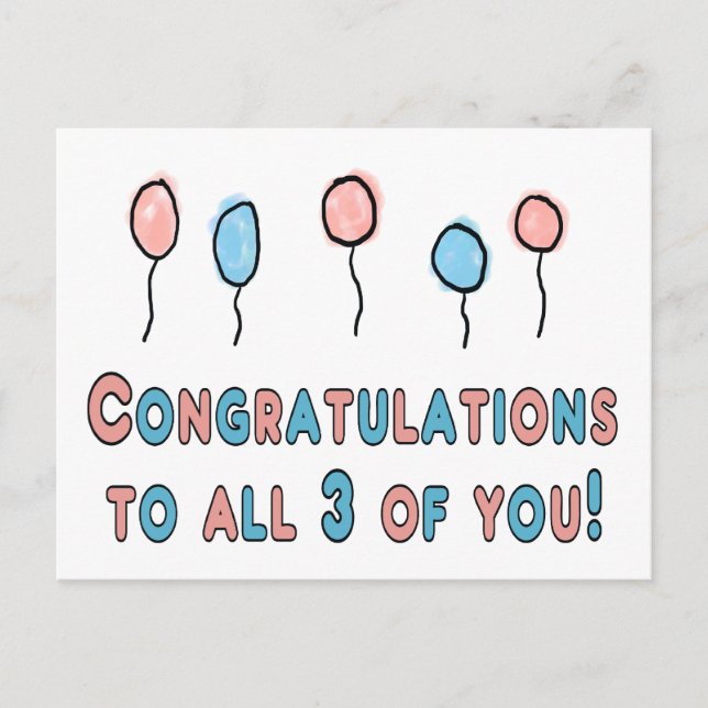 Carte Postale Félicitations pour la grossesse (Devant)