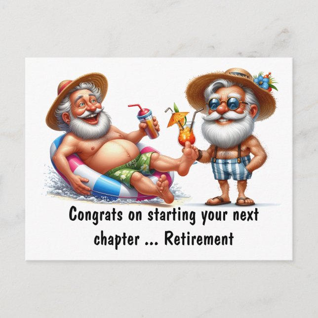 Carte Postale Félicitations Pour La Retraite (Devant)