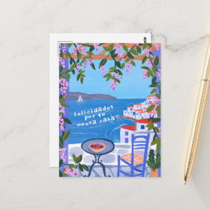 Carte Postale Félicitations pour nouvelle maison Vues d'art de l