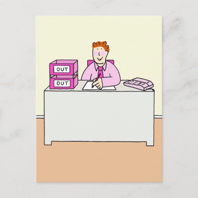Carte Postale Félicitations pour un nouvel emploi gay - Dessin a (Devant)