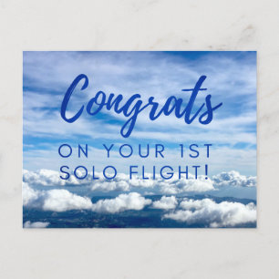 Carte Postale Félicitations pour votre 1er vol solo