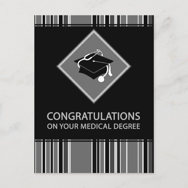Carte Postale félicitations pour votre degré de sophistication m (Devant)