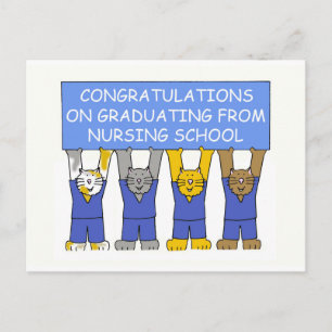 Carte Postale Félicitations pour votre diplôme de l'école d'infi