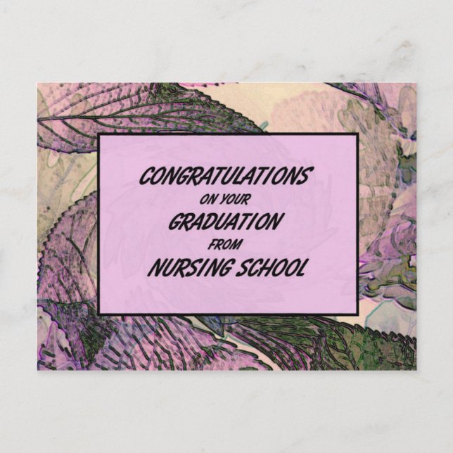 Carte Postale Félicitations Pour Votre Diplôme De Nursing Sc (Devant)