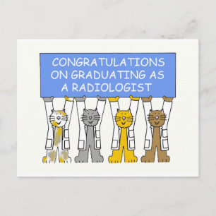 Carte Postale Félicitations pour votre diplôme de radiologue