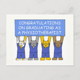 Carte Postale Félicitations pour votre diplôme en physiothérapie