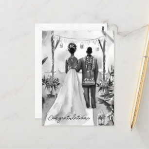 Carte Postale Félicitations pour votre mariage