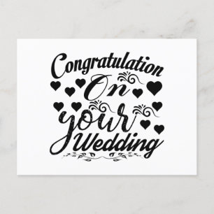 Carte Postale Félicitations pour votre Mariage PostCard