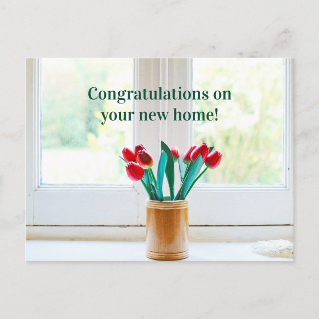 Carte Postale Félicitations pour votre nouvelle maison pendaison (Devant)