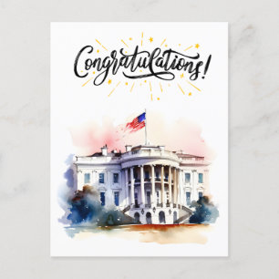 Carte Postale Félicitations pour votre première élection