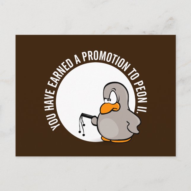 Carte Postale Félicitations pour votre promotion bien méritée (Devant)