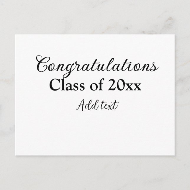 Carte Postale Félicitations simples pour la remise des diplômes  (Devant)