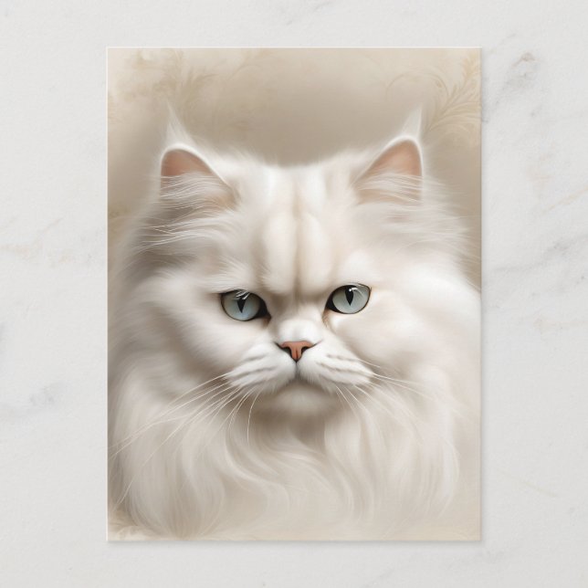 Carte Postale Féline de chat persan Élégant (Devant)