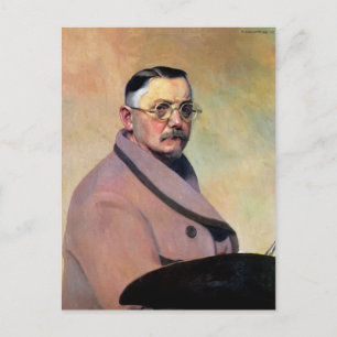 Carte Postale Felix Vallotton - Autoportrait avec robe