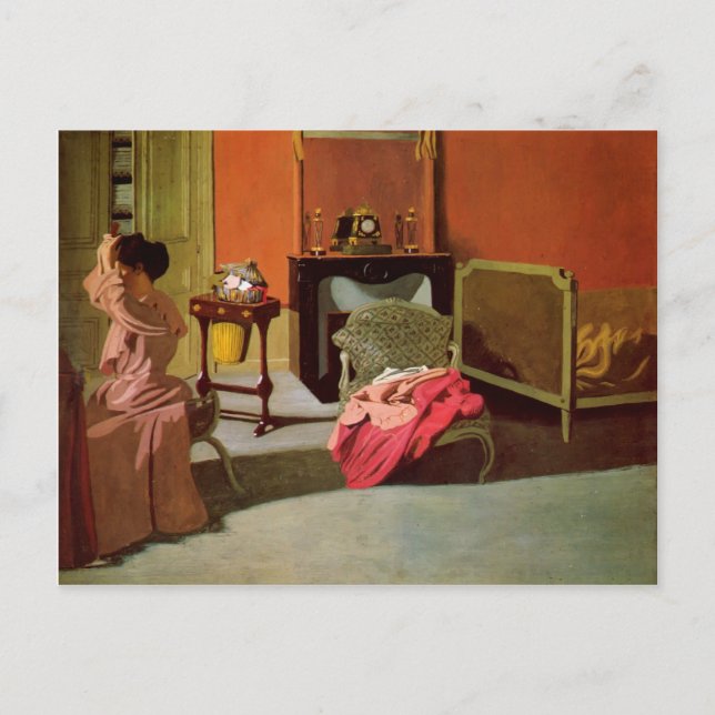 Carte Postale Felix Vallotton - Femme en voie de mise en cage (Devant)