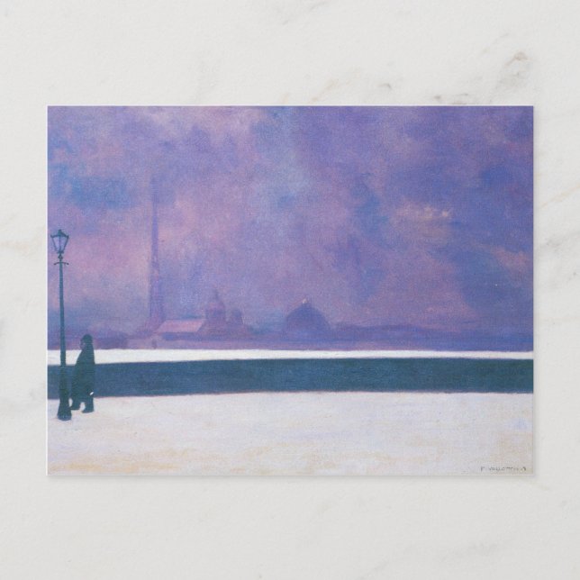 Carte Postale Felix Vallotton - La nuit dans le brouillard léger (Devant)