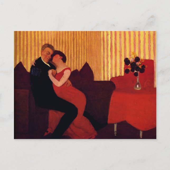 Carte Postale Felix Vallotton : Le mensonge (Devant)