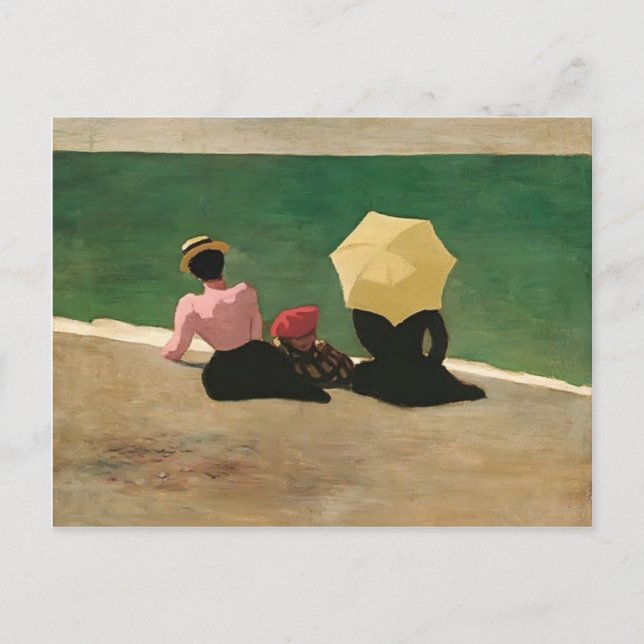 Carte Postale Felix Vallotton - sur la plage (Devant)