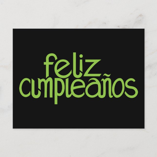Carte postale Feliz Cumpleaños (Devant)