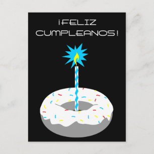 Carte Postale feliz cumpleanos rosquilla