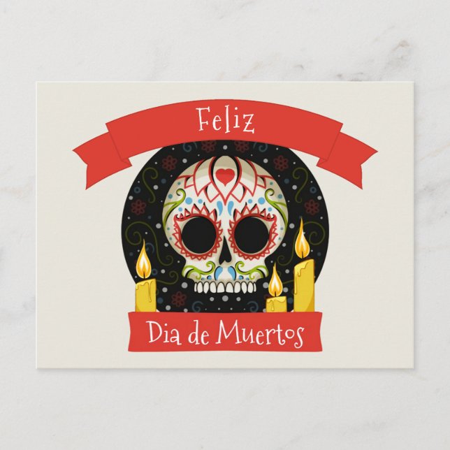 Carte Postale Feliz Dia de Muertos | Jour des morts (Devant)