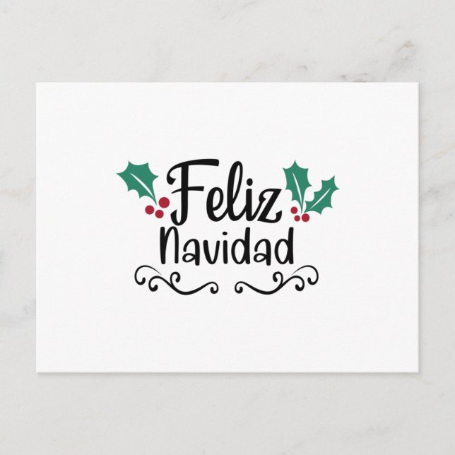 Carte Postale Feliz Navidad Joyeux Noël (Devant)