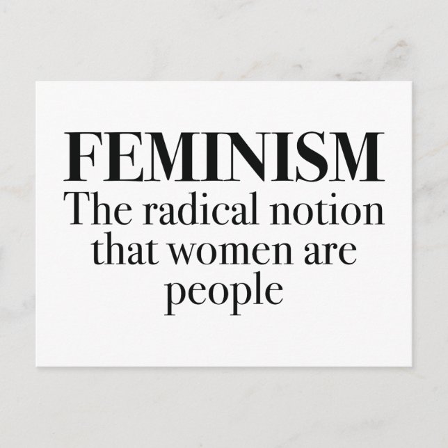 Carte Postale Féminisme (Devant)