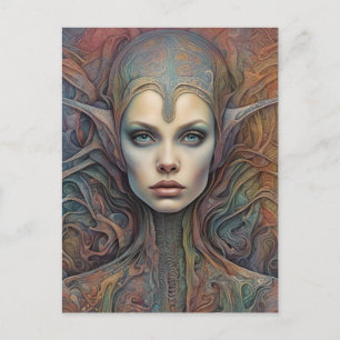 Carte Postale Femme Alien