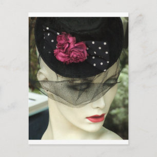 Carte Postale Femme au Voile noir