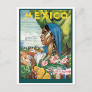 Carte Postale Femme Autochtone Mexicaine