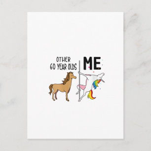 Carte Postale Femme Autre Licorne 60 Ans Anniversaire Et Moi