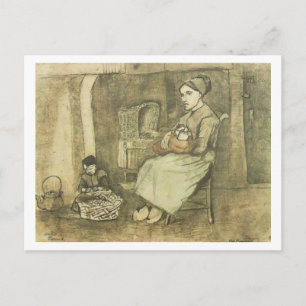 Carte Postale Femme avec bébé (F1070) Van Gogh Fine Art