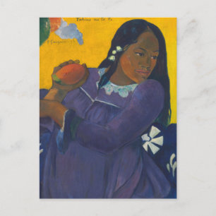 Carte Postale Femme avec Mango   Paul Gauguin